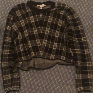 Bcbgeneration black plaid sweater